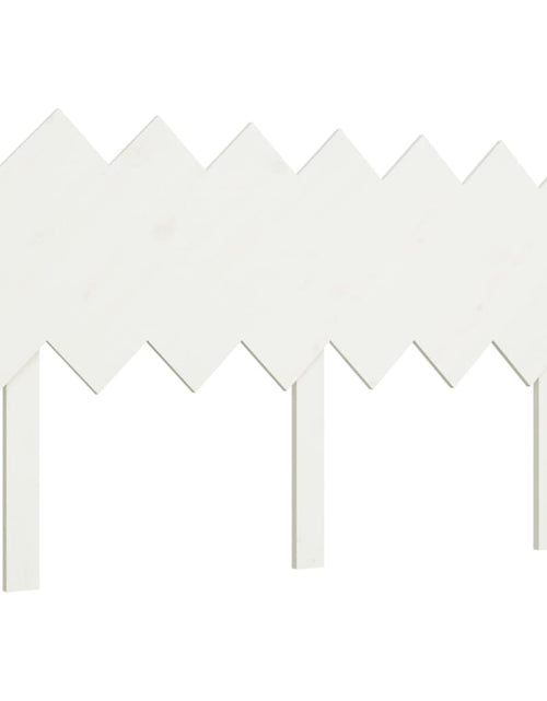Încărcați imaginea în vizualizatorul Galerie, Tăblie de pat, alb, 141x3x80,5 cm, lemn masiv de pin - Lando
