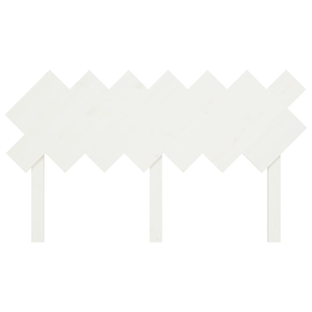 Tăblie de pat, alb, 151,5x3x81 cm, lemn masiv de pin - Lando