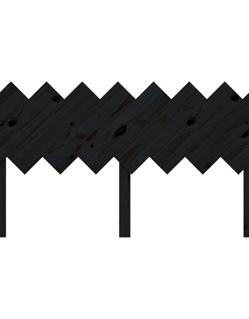 Încărcați imaginea în vizualizatorul Galerie, Tăblie de pat, negru, 159,5x3x80,5 cm, lemn masiv de pin - Lando
