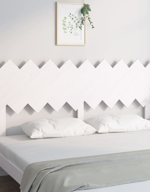 Încărcați imaginea în vizualizatorul Galerie, Tăblie de pat, alb, 178x3x80,5 cm, lemn masiv de pin - Lando

