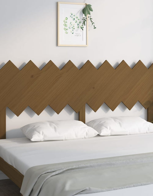 Încărcați imaginea în vizualizatorul Galerie, Tăblie de pat, maro miere, 178x3x80,5 cm, lemn masiv de pin - Lando
