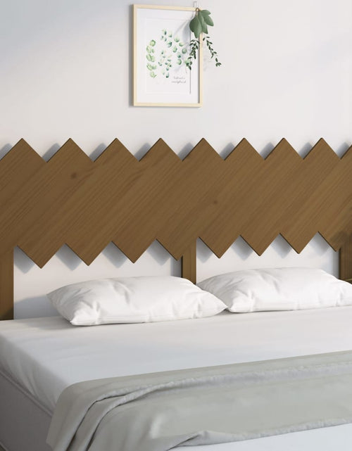 Încărcați imaginea în vizualizatorul Galerie, Tăblie de pat, maro miere, 178x3x80,5 cm, lemn masiv de pin - Lando
