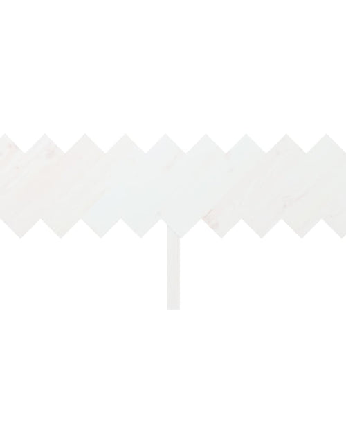 Încărcați imaginea în vizualizatorul Galerie, Tăblie de pat, alb, 196x3x80,5 cm, lemn masiv de pin - Lando
