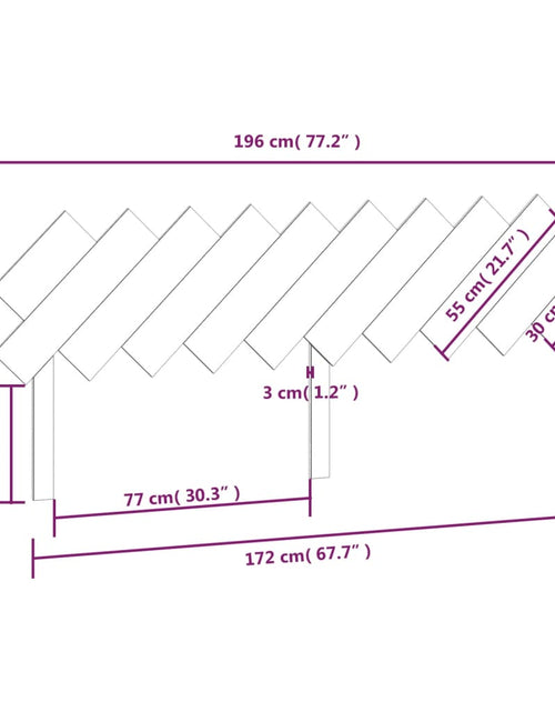 Încărcați imaginea în vizualizatorul Galerie, Tăblie de pat, gri, 196x3x80,5 cm, lemn masiv de pin - Lando
