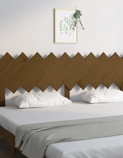 Încărcați imaginea în vizualizatorul Galerie, Tăblie de pat, maro miere, 196x3x80,5 cm, lemn masiv de pin - Lando
