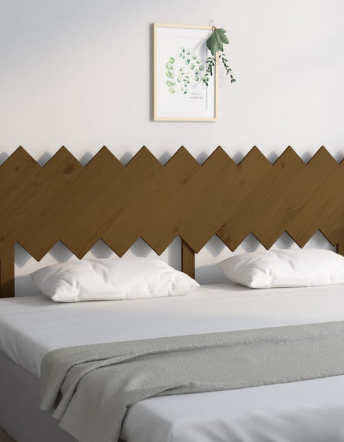 Încărcați imaginea în vizualizatorul Galerie, Tăblie de pat, maro miere, 196x3x80,5 cm, lemn masiv de pin - Lando

