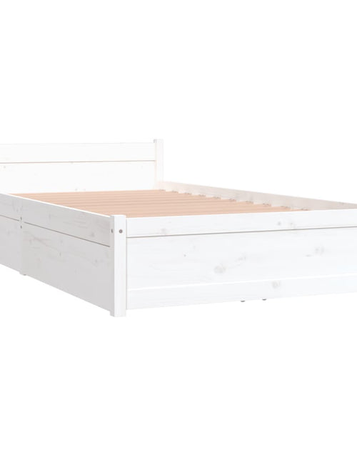 Încărcați imaginea în vizualizatorul Galerie, Cadru de pat cu sertare, alb, 90x200 cm - Lando
