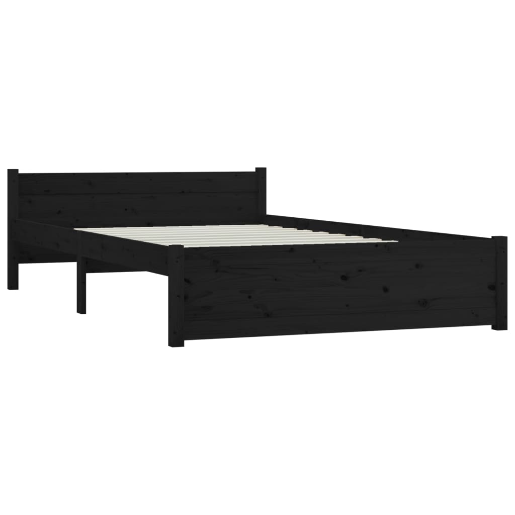 Cadru de pat cu sertare 5FT King Size, negru, 150x200 cm - Lando