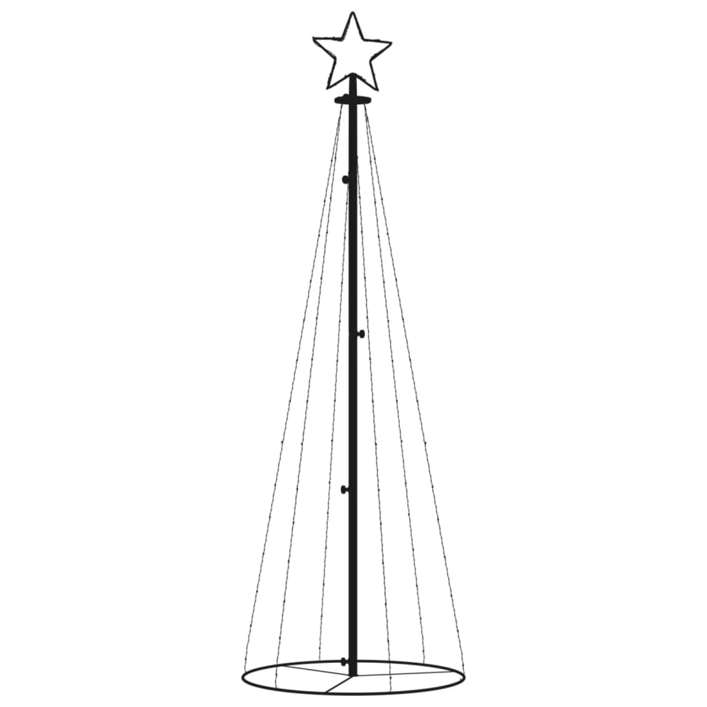 Brad de Crăciun conic, 108 LED-uri, alb cald, 70x180 cm - Lando