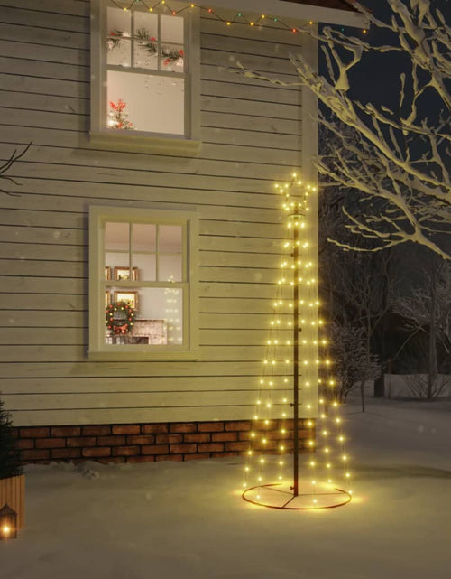 Încărcați imaginea în vizualizatorul Galerie, Brad de Crăciun conic, 108 LED-uri, alb cald, 70x180 cm - Lando
