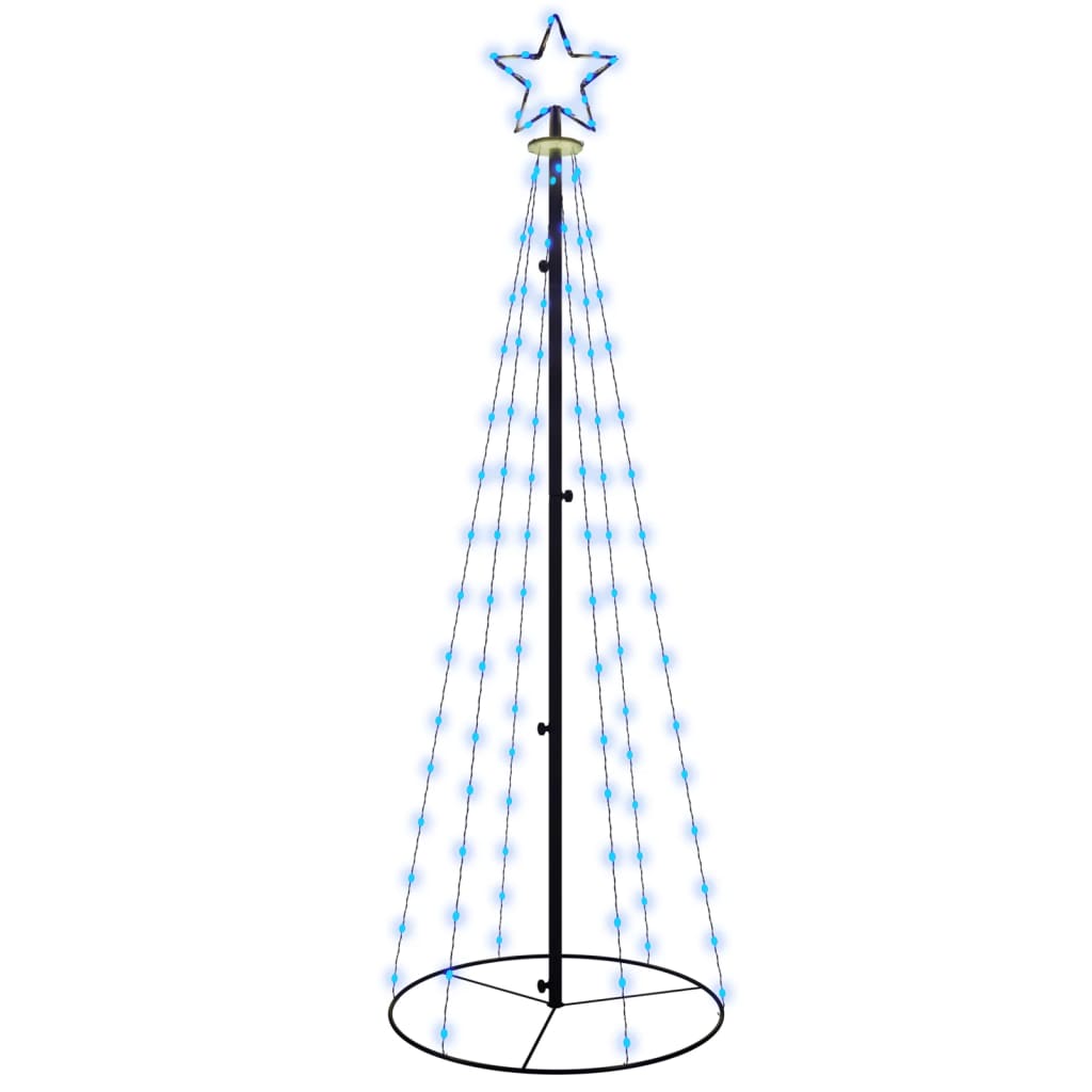 Brad de Crăciun conic, 108 LED-uri, albastru, 70x180 cm - Lando