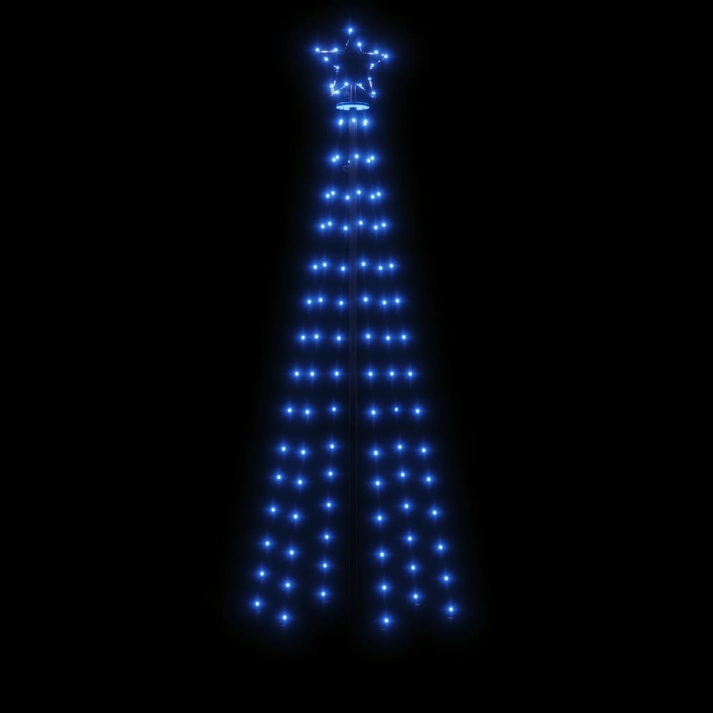 Brad de Crăciun conic, 108 LED-uri, albastru, 70x180 cm - Lando