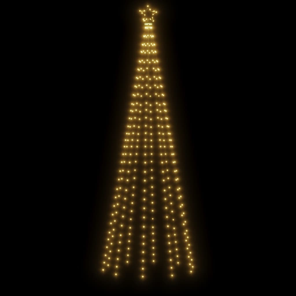 Brad de Crăciun conic, 310 LED-uri, alb cald, 100x300 cm - Lando