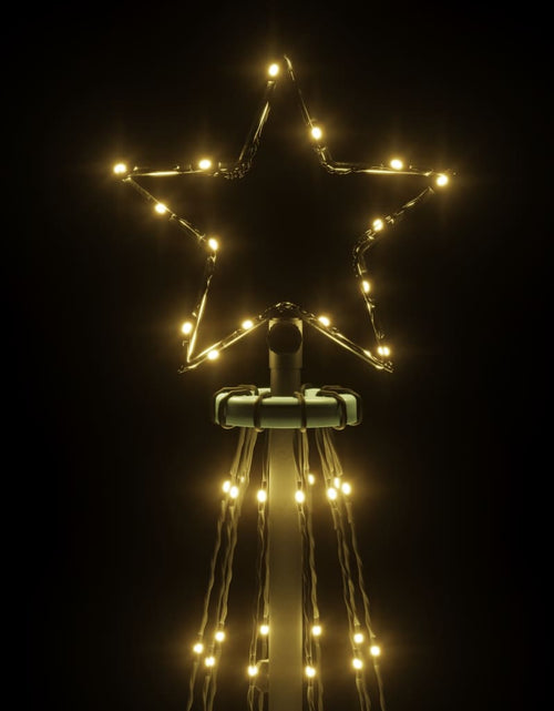 Încărcați imaginea în vizualizatorul Galerie, Brad de Crăciun conic, 310 LED-uri, alb cald, 100x300 cm - Lando

