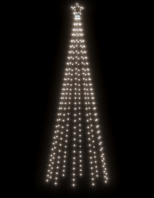Загрузите изображение в средство просмотра галереи, Brad de Crăciun conic, 310 LED-uri, alb rece, 100x300 cm - Lando
