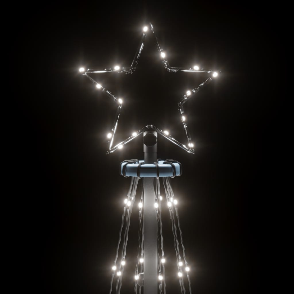 Brad de Crăciun conic, 310 LED-uri, alb rece, 100x300 cm - Lando