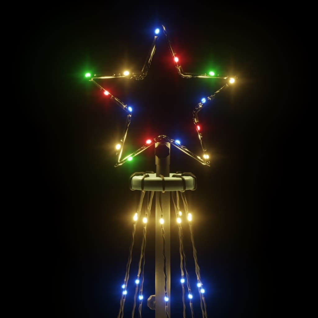 Brad de Crăciun conic, 310 LED-uri, multicolor, 100x300 cm - Lando