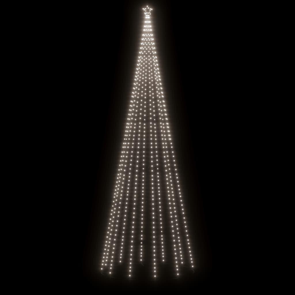 Brad de Crăciun conic, 732 LED-uri, alb rece, 160x500 cm Lando - Lando