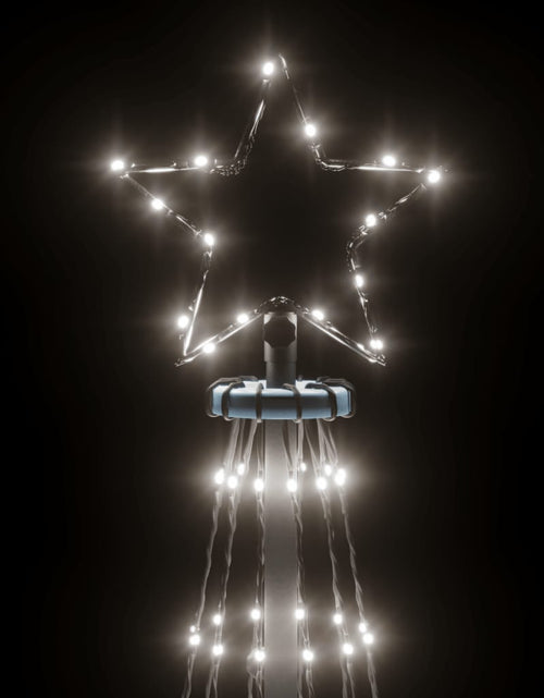 Загрузите изображение в средство просмотра галереи, Brad de Crăciun conic, 732 LED-uri, alb rece, 160x500 cm Lando - Lando
