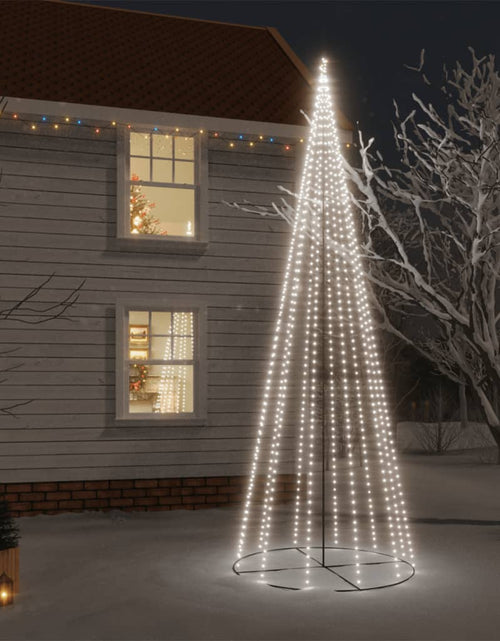 Încărcați imaginea în vizualizatorul Galerie, Brad de Crăciun conic, 732 LED-uri, alb rece, 160x500 cm Lando - Lando
