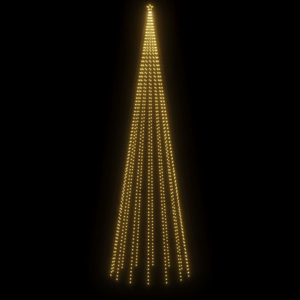 Brad de Crăciun conic, 1134 LED-uri, alb cald, 230x800 cm - Lando
