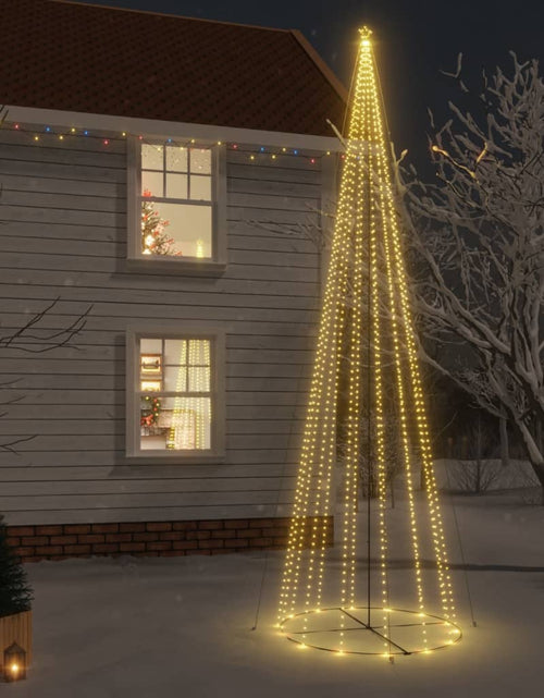 Încărcați imaginea în vizualizatorul Galerie, Brad de Crăciun conic, 1134 LED-uri, alb cald, 230x800 cm - Lando
