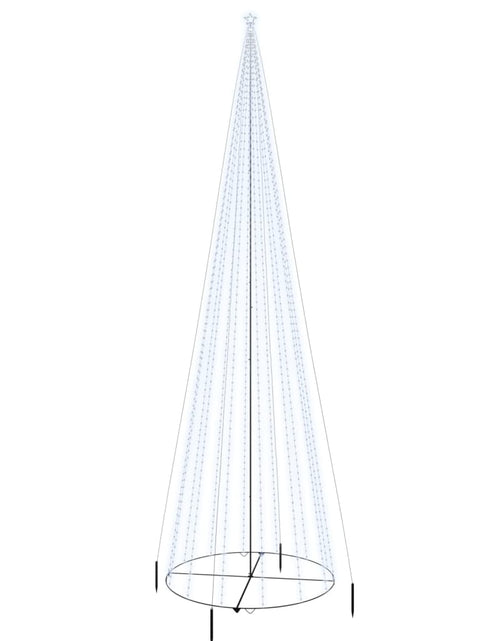 Загрузите изображение в средство просмотра галереи, Brad de Crăciun conic, 1134 LED-uri, alb rece, 230x800 cm - Lando
