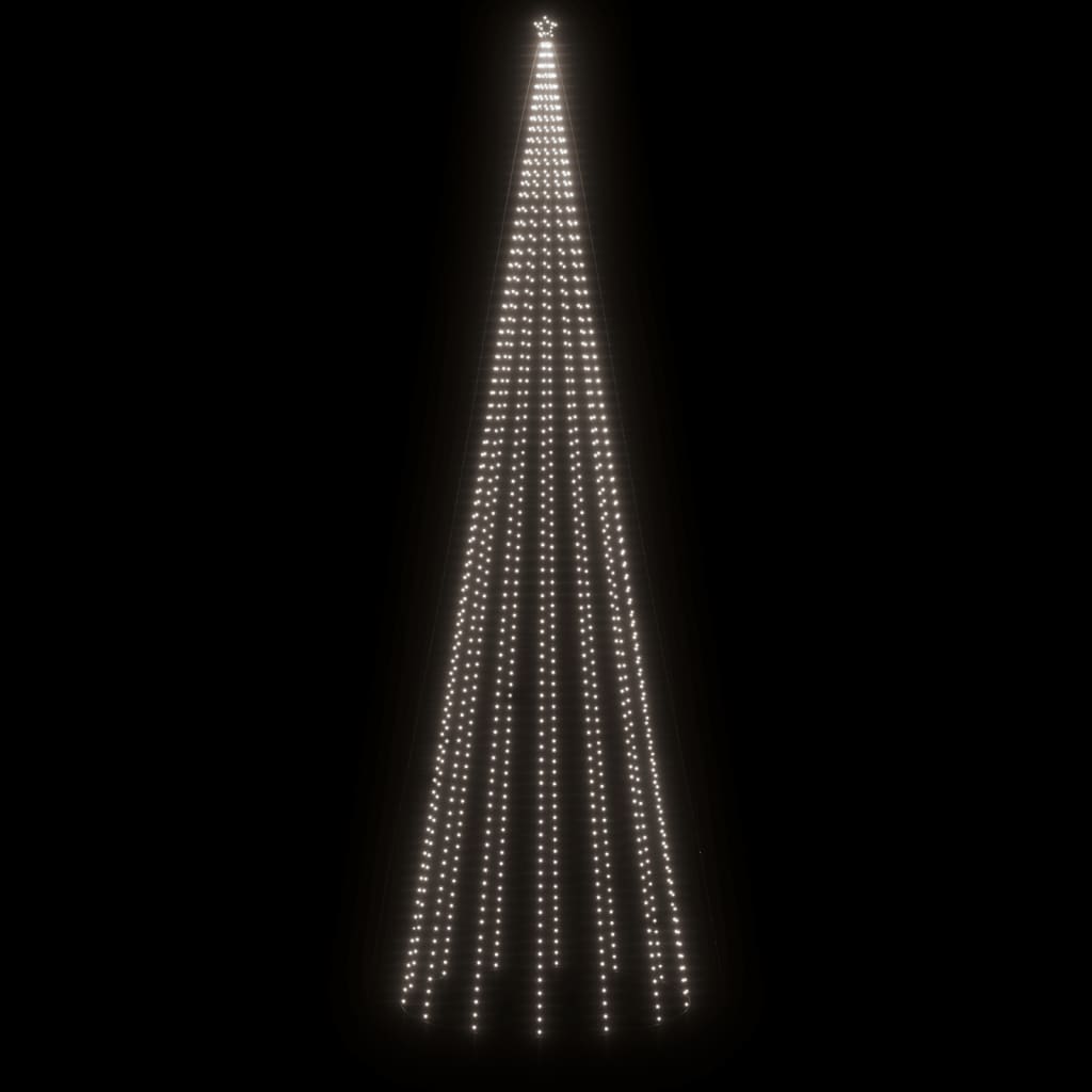 Brad de Crăciun conic, 1134 LED-uri, alb rece, 230x800 cm - Lando