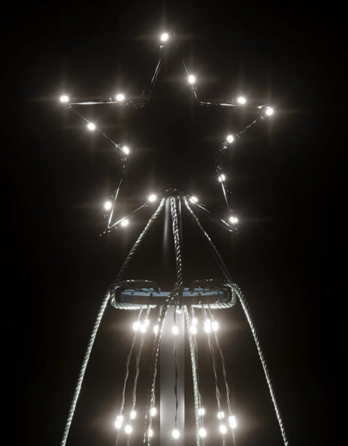Загрузите изображение в средство просмотра галереи, Brad de Crăciun conic, 1134 LED-uri, alb rece, 230x800 cm - Lando
