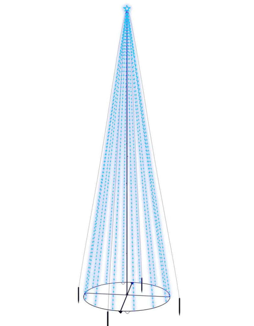 Încărcați imaginea în vizualizatorul Galerie, Brad de Crăciun conic, 1134 LED-uri, albastru, 230x800 cm - Lando

