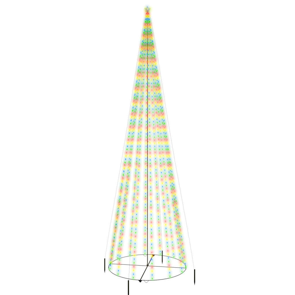 Brad de Crăciun conic, 1134 LED-uri, multicolor, 230x800 cm - Lando