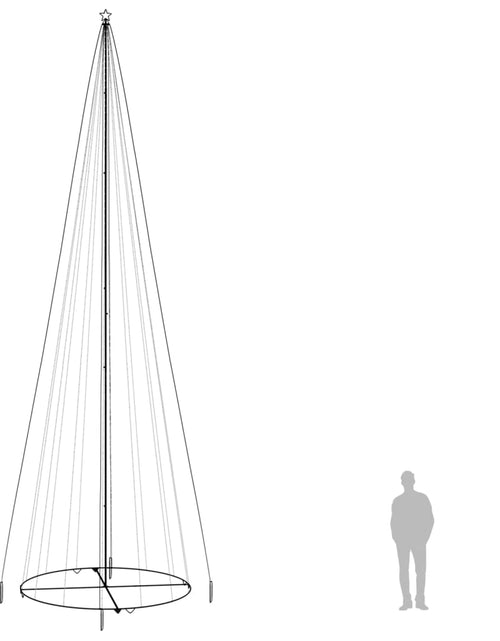 Загрузите изображение в средство просмотра галереи, Brad de Crăciun conic, 1134 LED-uri, multicolor, 230x800 cm - Lando
