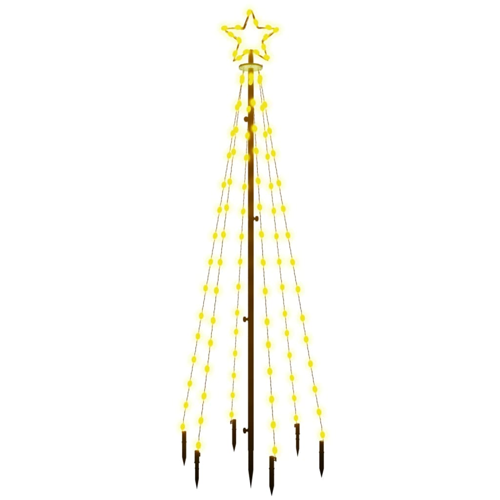 Brad de Crăciun, 108 LED-uri alb cald, 180 cm, cu țăruș - Lando