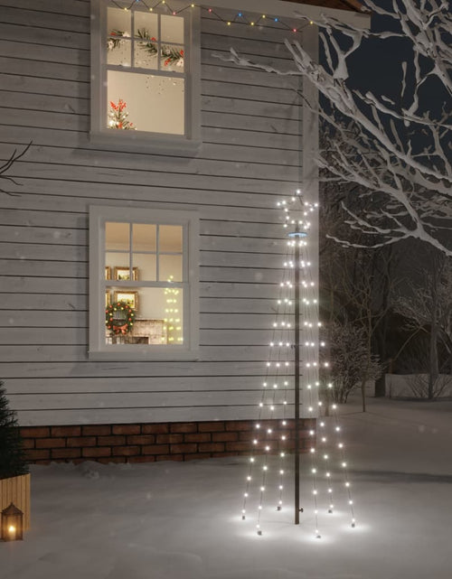 Încărcați imaginea în vizualizatorul Galerie, Brad de Crăciun, 108 LED-uri alb rece, 180 cm, cu țăruș - Lando
