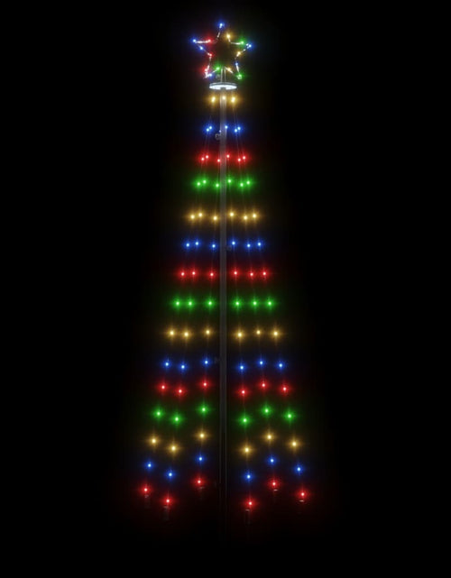 Загрузите изображение в средство просмотра галереи, Brad de Crăciun, 108 LED-uri multicolore, 180 cm, cu țăruș - Lando
