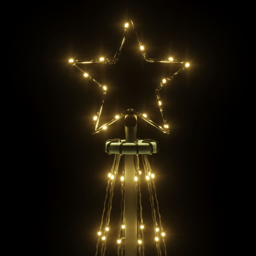 Brad de Crăciun, 310 LED-uri, alb cald, 300 cm, cu țăruș - Lando