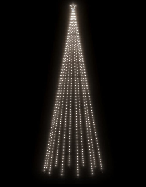 Загрузите изображение в средство просмотра галереи, Brad de Crăciun, 732 LED-uri, alb cald, 500 cm, cu țăruș Lando - Lando

