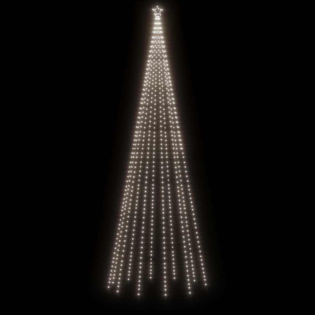 Brad de Crăciun, 732 LED-uri, alb cald, 500 cm, cu țăruș Lando - Lando