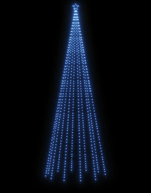Încărcați imaginea în vizualizatorul Galerie, Brad de Crăciun cu țăruș, 732 LED-uri, albastru, 500 cm Lando - Lando
