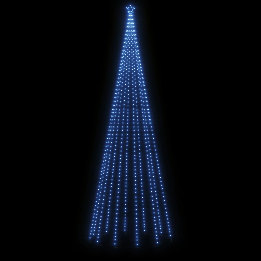 Brad de Crăciun cu țăruș, 732 LED-uri, albastru, 500 cm Lando - Lando
