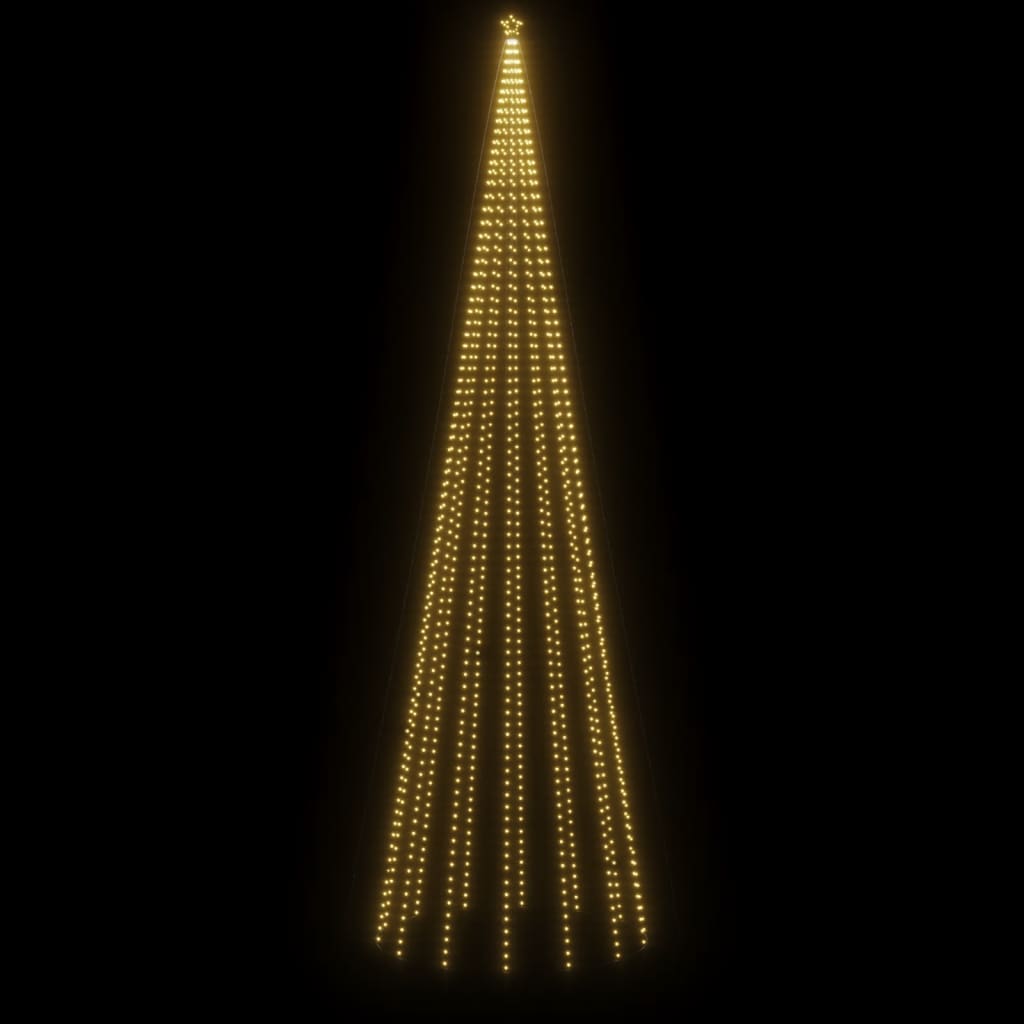 Brad de Crăciun, 1134 LED-uri, alb cald, 800 cm, cu țăruș Lando - Lando