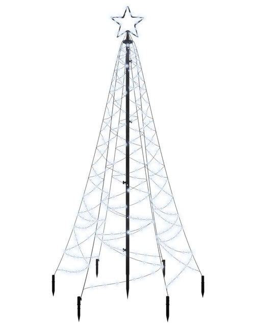 Загрузите изображение в средство просмотра галереи, Brad de Crăciun cu țăruș, 200 LED-uri, alb rece, 180 cm - Lando
