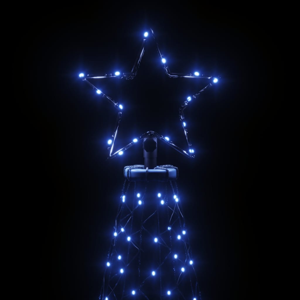 Brad de Crăciun cu țăruș, 200 LED-uri, albastru, 180 cm - Lando