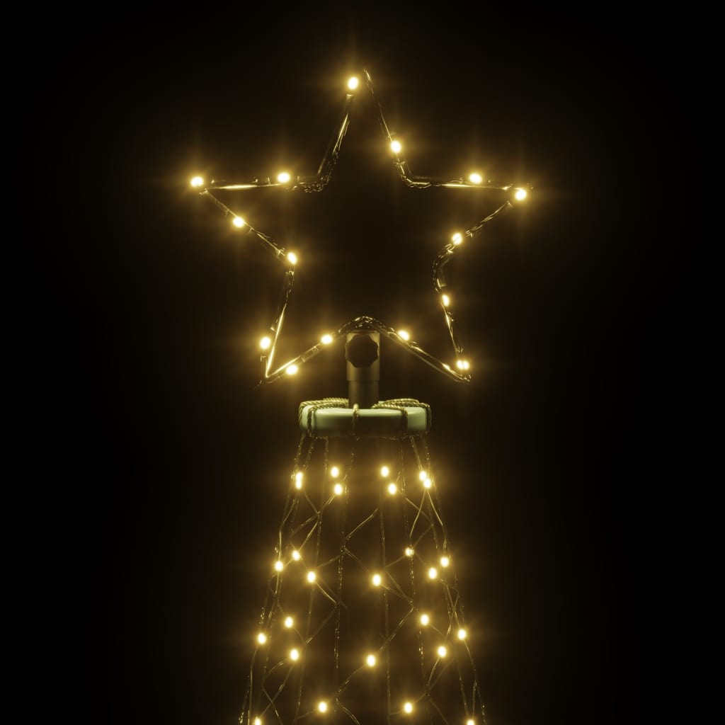 Brad de Crăciun cu țăruș, 3000 LED-uri, alb cald, 800 cm - Lando