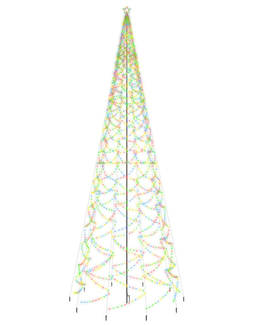 Încărcați imaginea în vizualizatorul Galerie, Brad de Crăciun cu țăruș, 3000 LED-uri, multicolor, 800 cm - Lando
