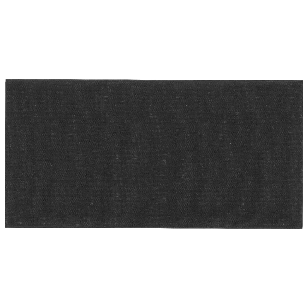 Panouri de perete 12 buc. negru 30x15 cm textil 0,54 m² - Lando