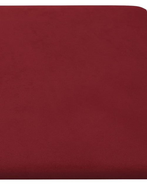 Загрузите изображение в средство просмотра галереи, Panouri de perete, 12 buc., roșu vin, 30x15 cm, catifea 0,54 m² - Lando
