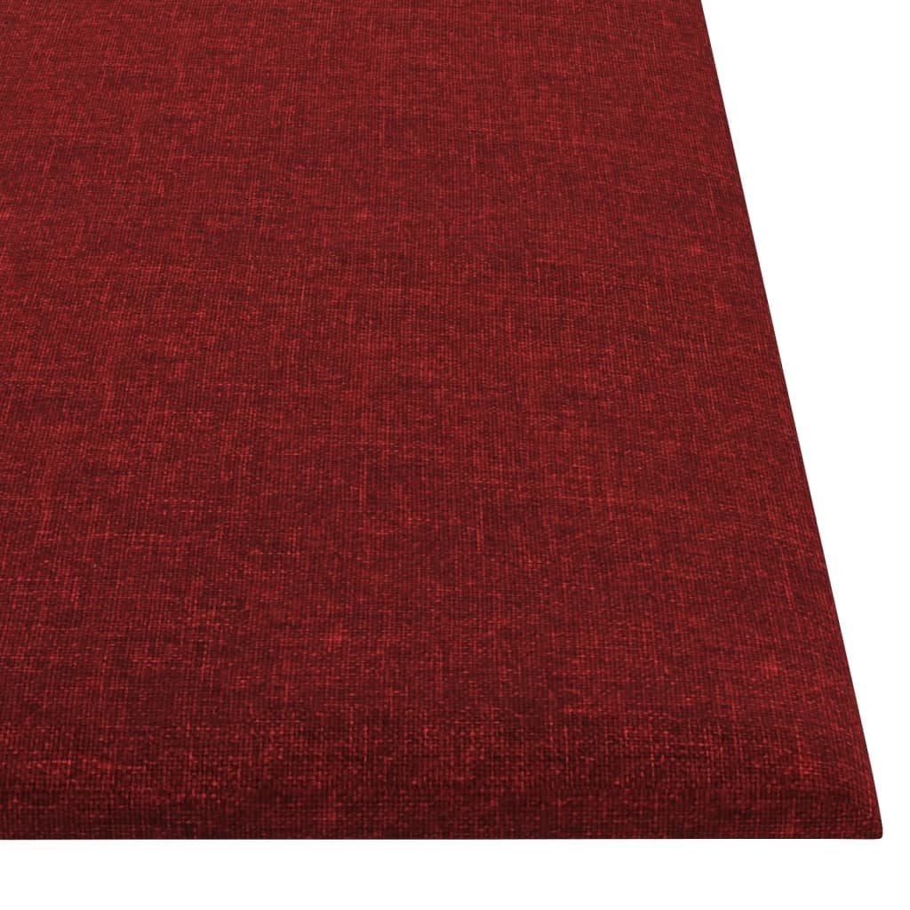 Panouri de perete, 12 buc., roșu vin, 30x30cm, țesătură, 1,08m² - Lando