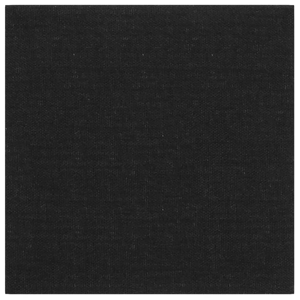 Panouri de perete 12 buc. negru 30x30 cm țesătură 1,08m² - Lando