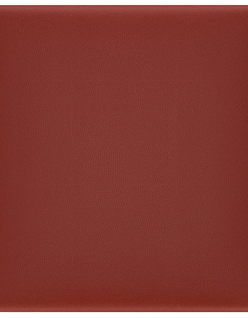 Încărcați imaginea în vizualizatorul Galerie, Panouri perete 12 buc. roșu vin 30x30cm piele ecologică 1,08 m² - Lando
